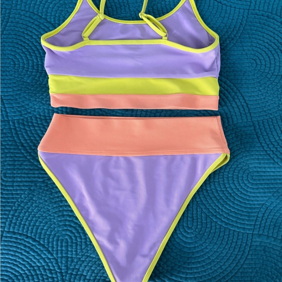 Beach Riot Women’s Bikini in Purple, yellow and Orange - Picture 7 of 9